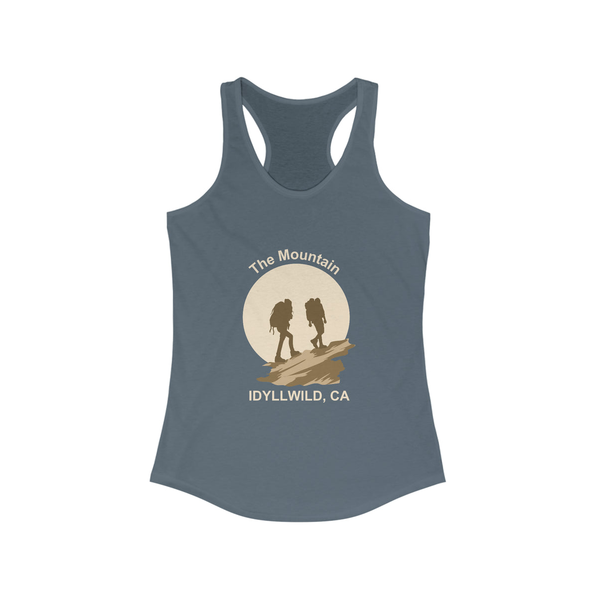Women's Ideal Racerback Tank Idyllwild Couple Hike