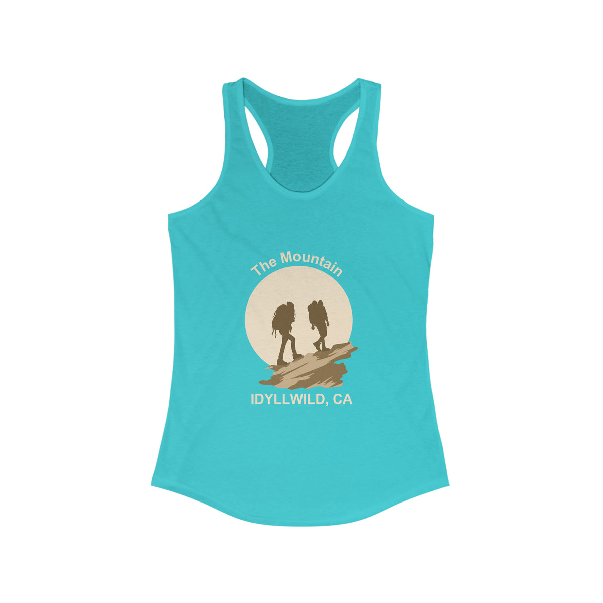 Women's Ideal Racerback Tank Idyllwild Couple Hike