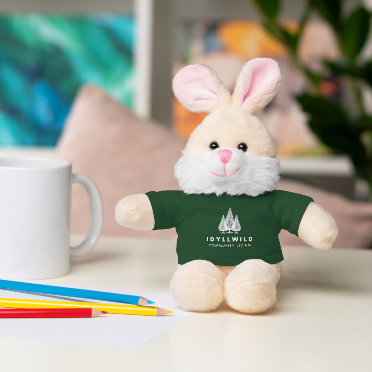 Stuffed Animals with Tee Idyllwild Community