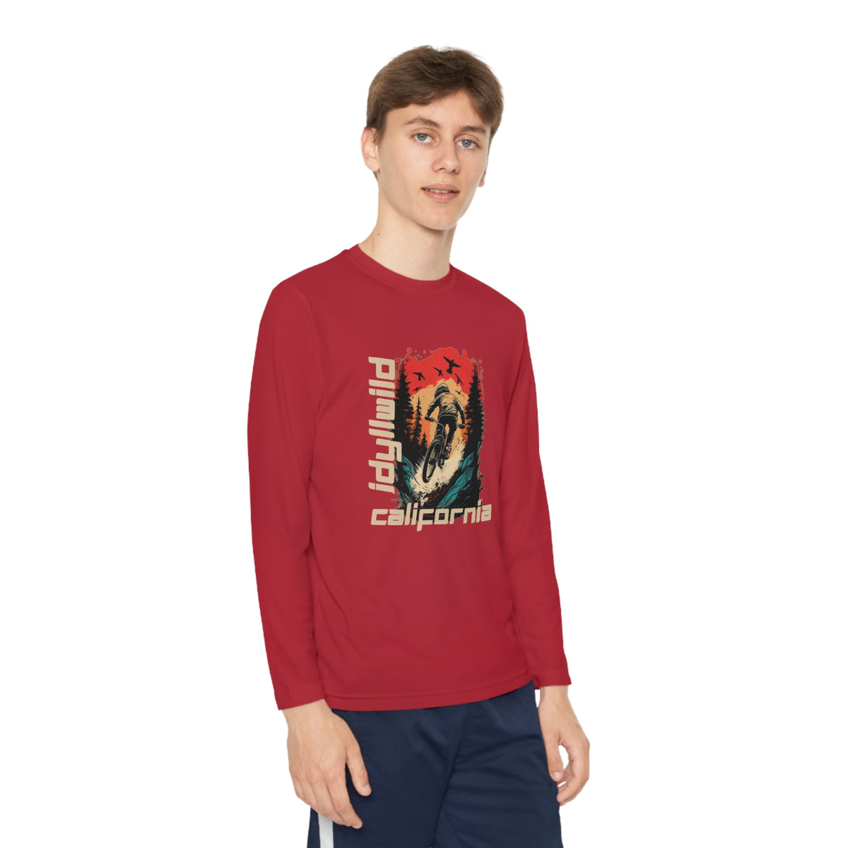 Idyllwild Mountain Biking Youth Long Sleeve Competitor Tee