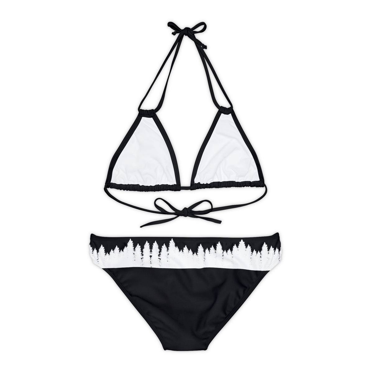 Strappy Bikini Set (AOP) Idyllwild Highlander Cow