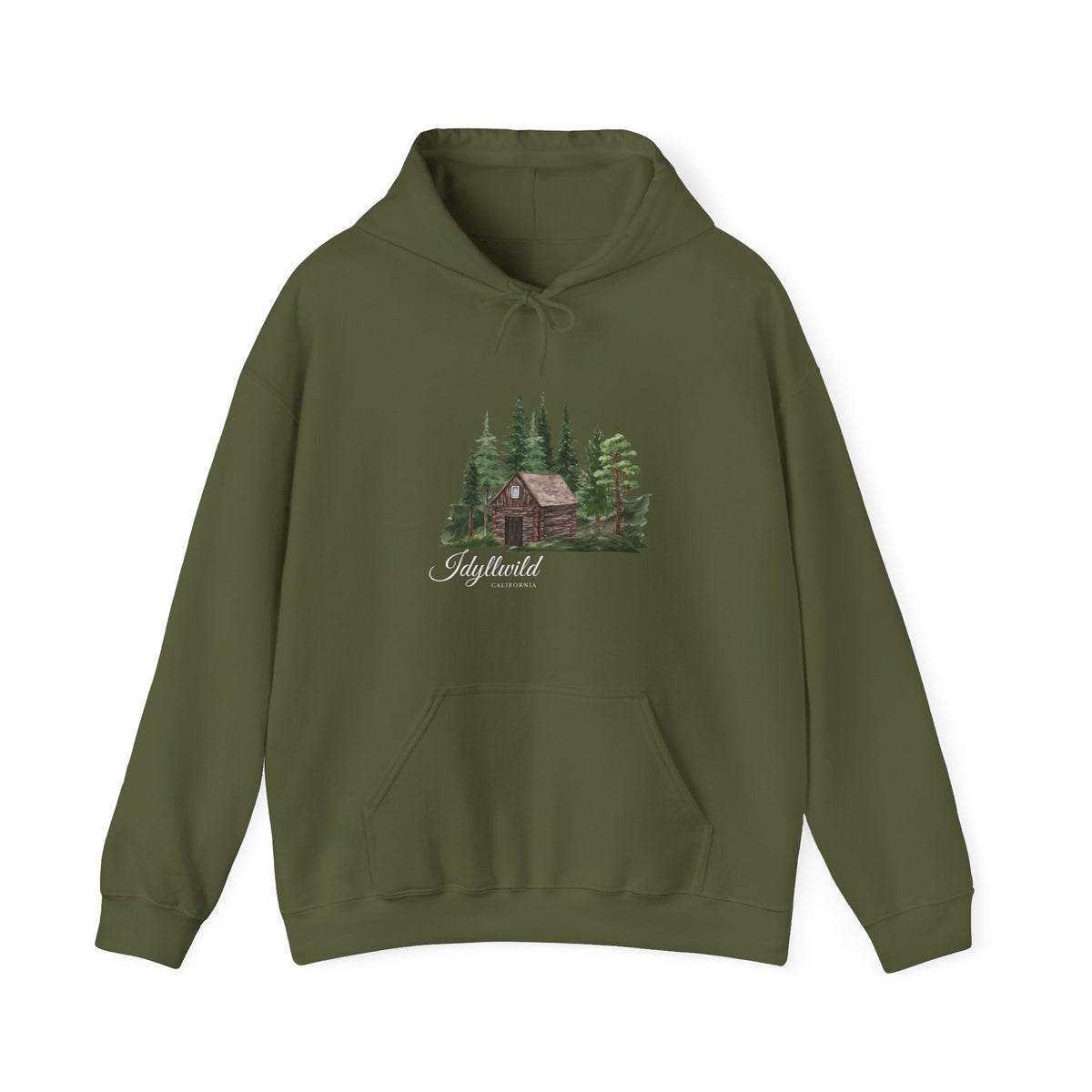 Unisex Heavy Blend™ Hooded Sweatshirt Forest Cabin