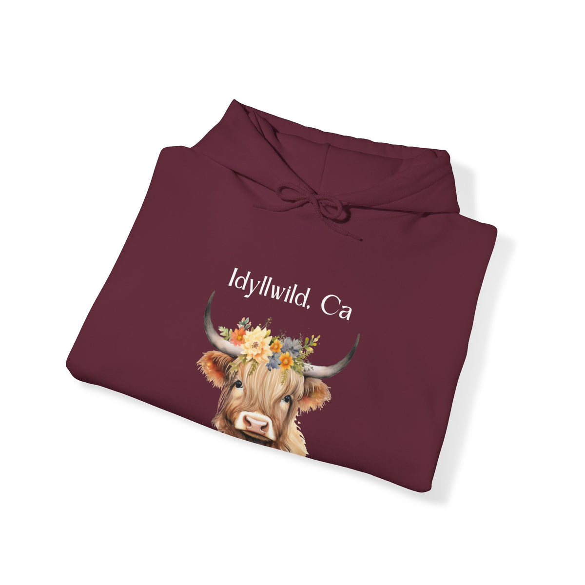 Unisex Heavy Blend™ Hooded Sweatshirt Idyllwild Cow 1