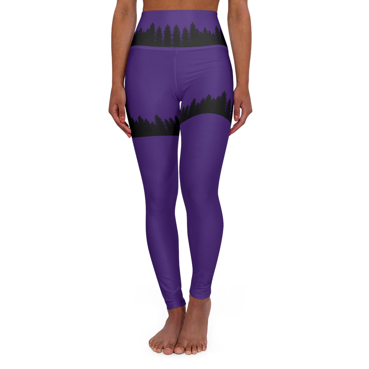High Waisted Butt Lift Yoga Leggings (AOP) Idyllwild