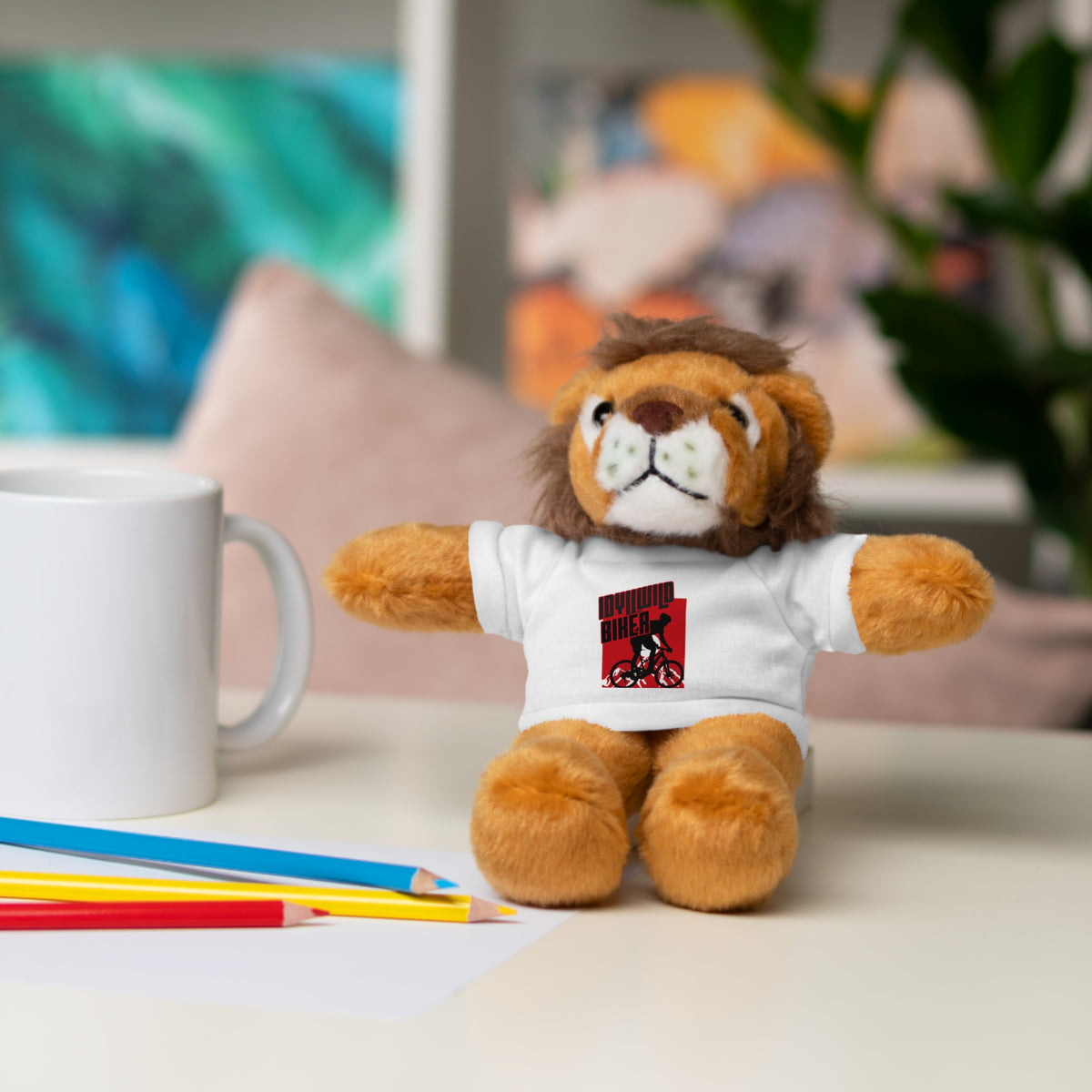 Stuffed Animals with Tee Idyllwild Mountain Biker