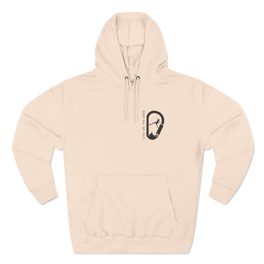 "Live on the Edge" Rock Climbing Hook Hoodie