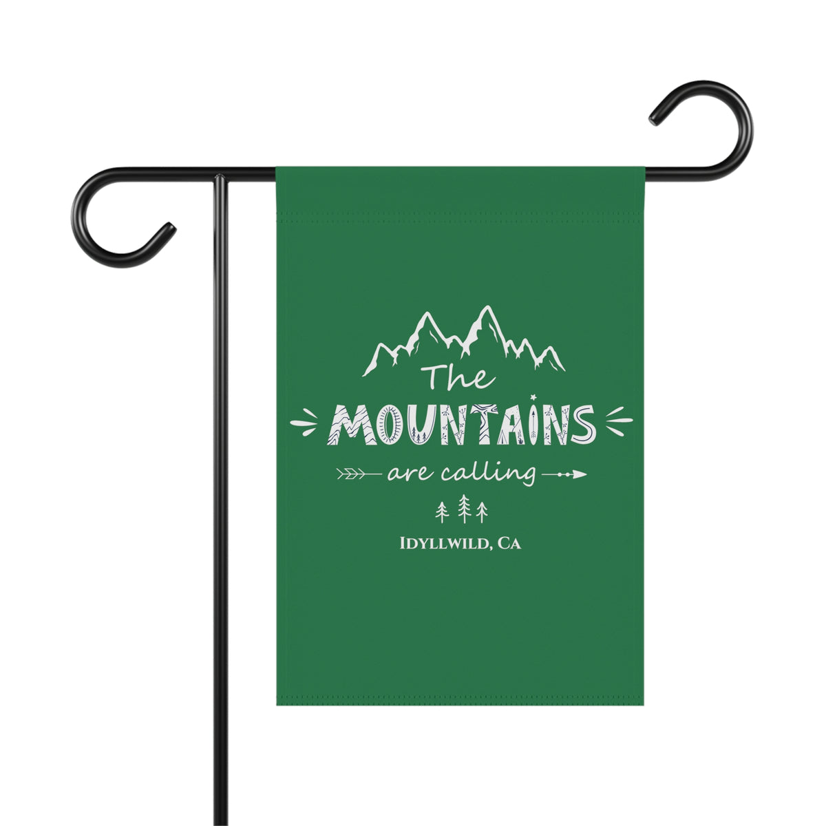 Garden & House Banner The Mountains are calling dark green