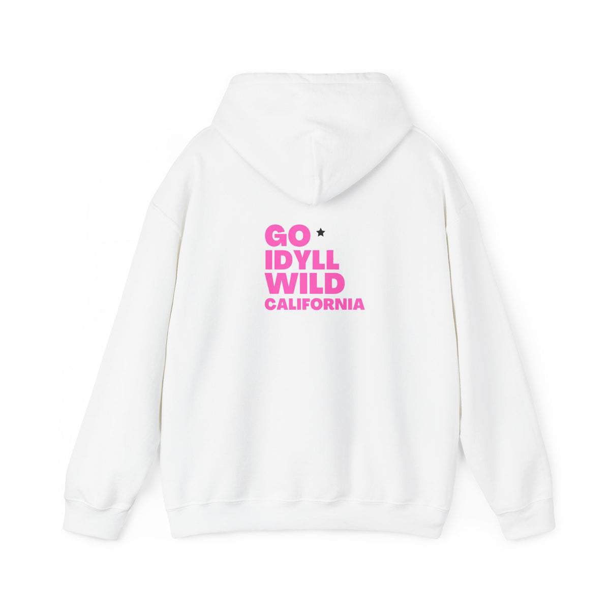 Idyllwild Mom Hiker Pink Text Hoodie