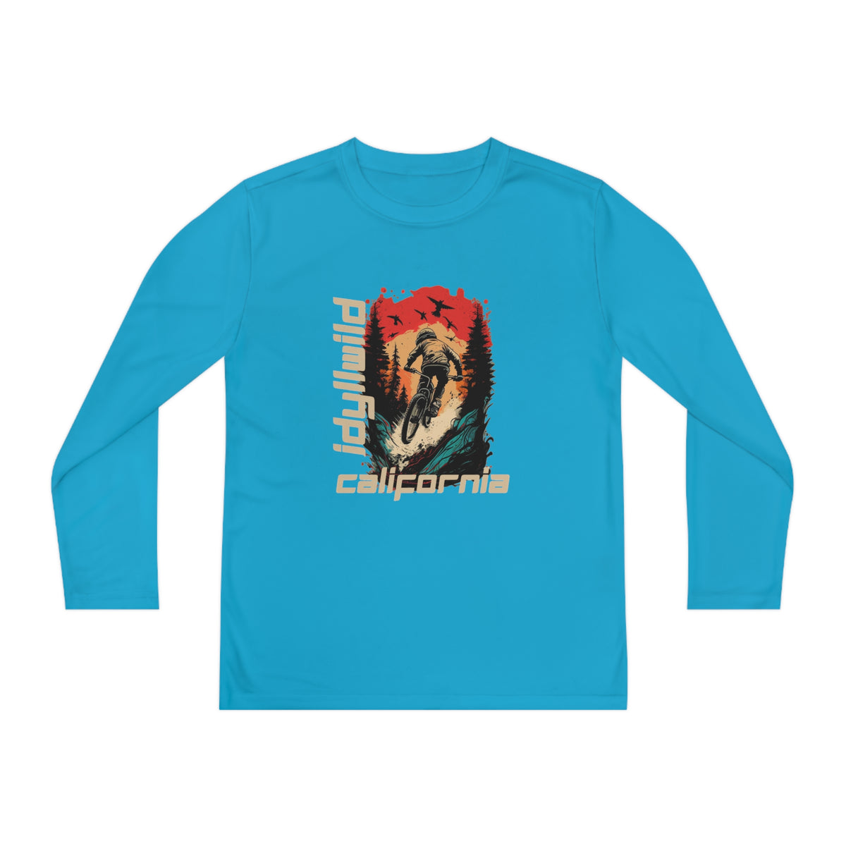 Idyllwild Mountain Biking Youth Long Sleeve Competitor Tee