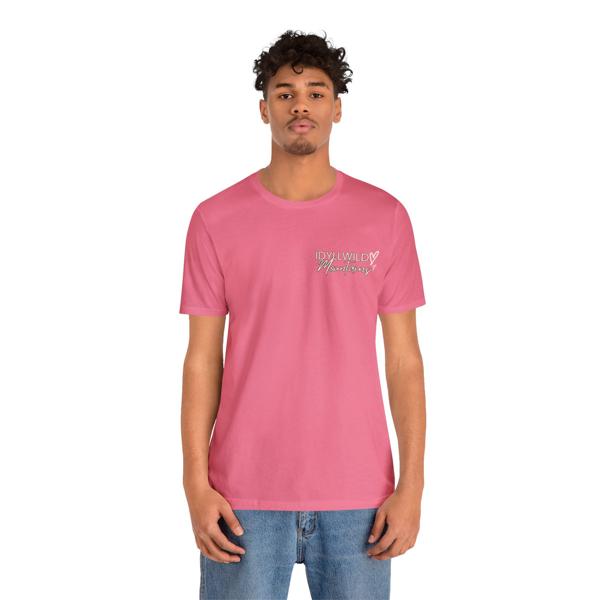Womens Jersey Short Sleeve Idyllwild Mountains Heart T-shirt