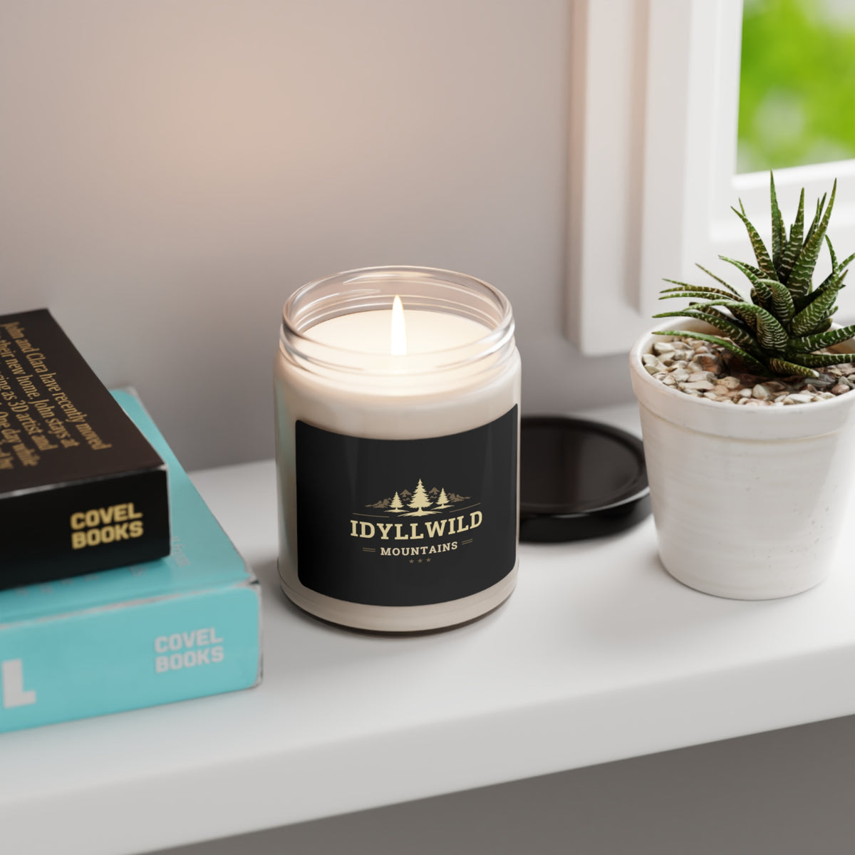 Scented Soy Candle, 9oz Idyllwild Earth Black Label