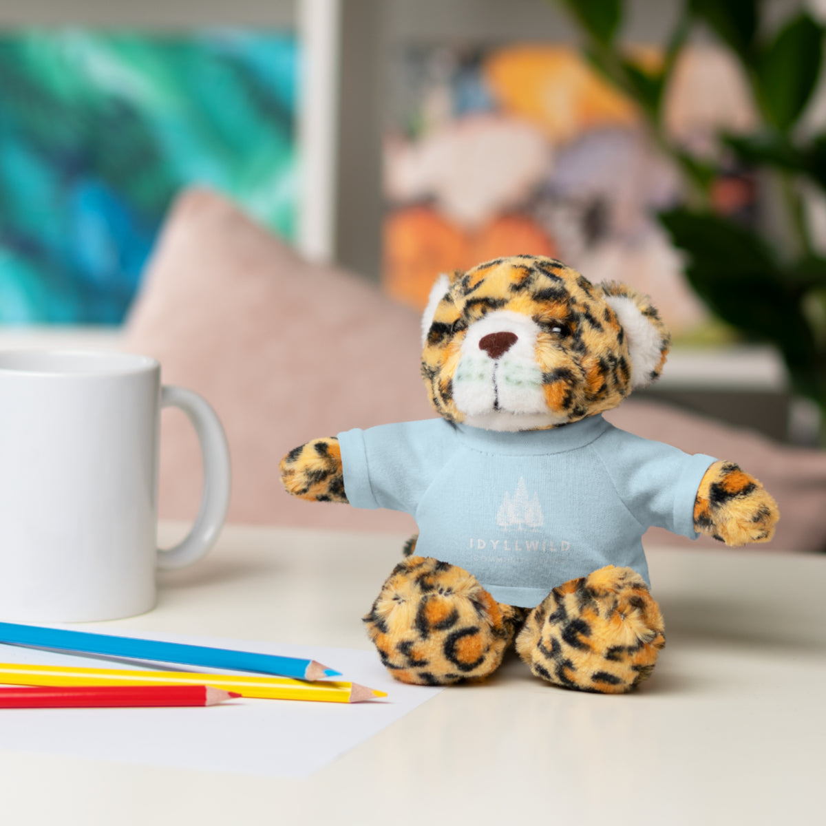 Stuffed Animals with Tee Idyllwild Community