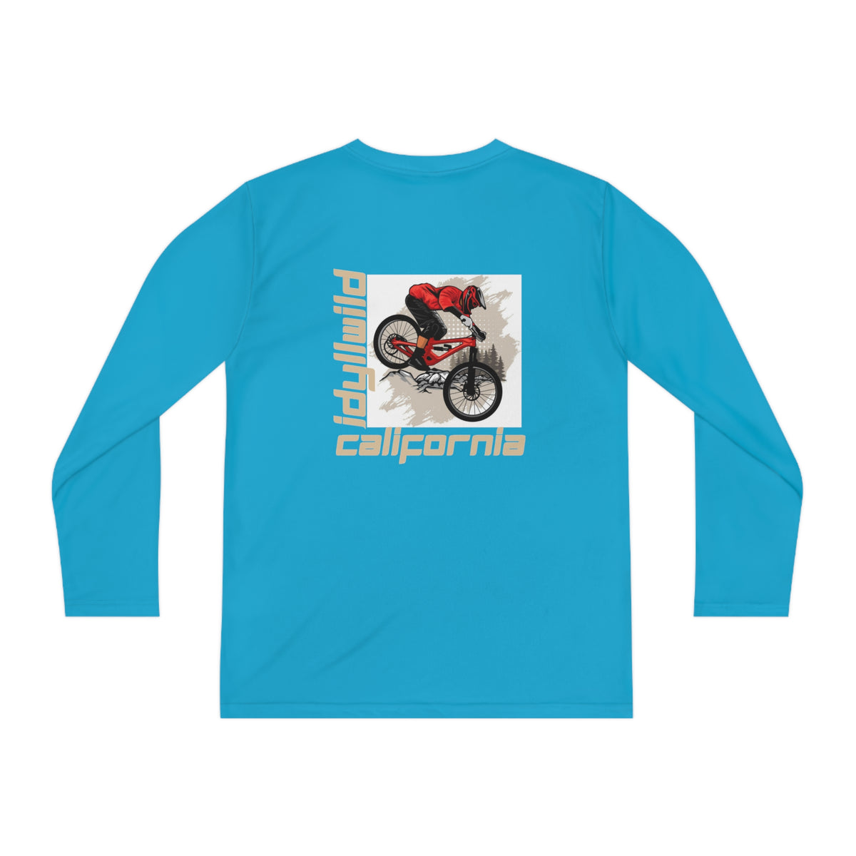 Idyllwild Mountain Biking Square II Youth Long Sleeve Competitor Tee
