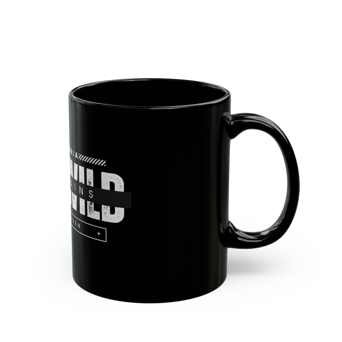 Black Mug Idywild HIkers Haven Badge