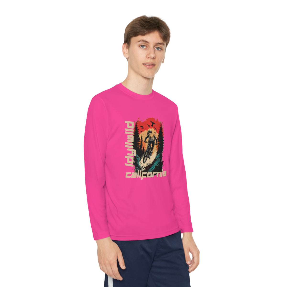 Idyllwild Mountain Biking Youth Long Sleeve Competitor Tee